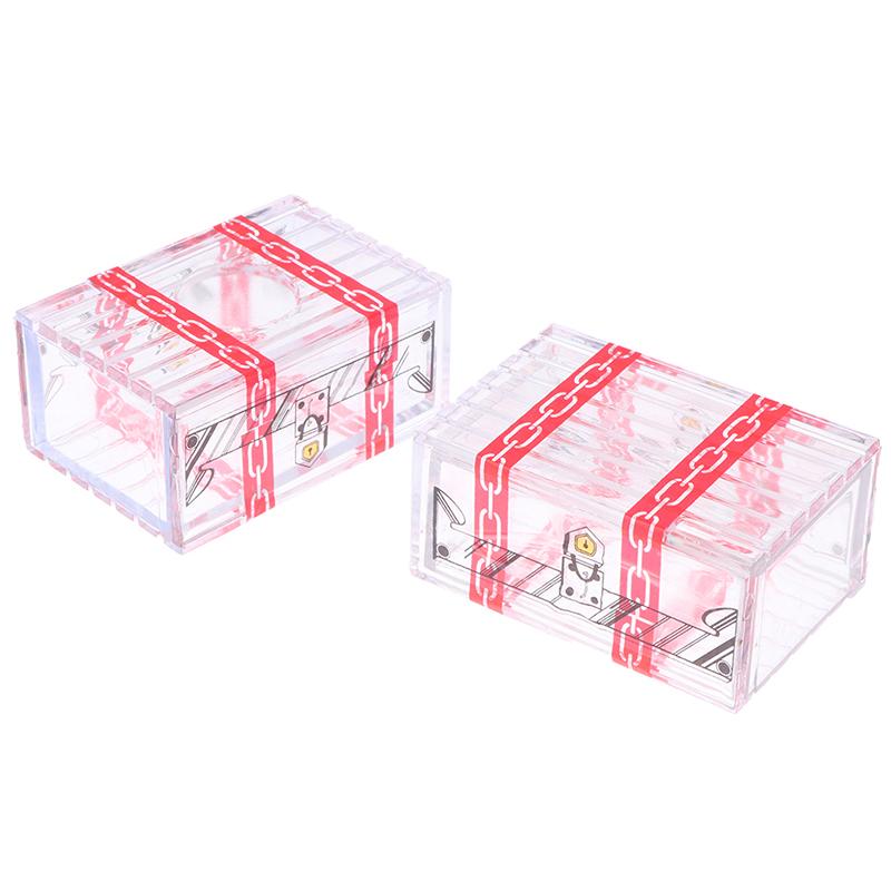 1Pc IQ Box Ostatní nemohou otevřít průhlednou krabici Magic Trick Secret Drawer Toys