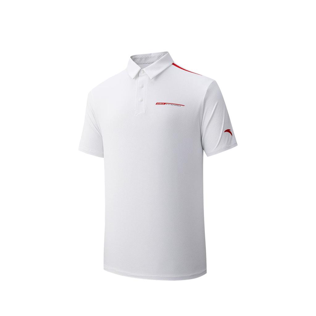 Anta Simple Fashion Breathable Letter Versatile Short Sleeve Polo Shirt Men tops 152627109-1
