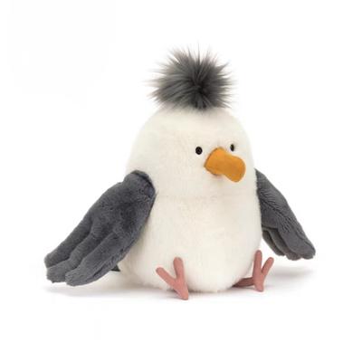 25CM Lovely Cartoon Anime Seagull Bird Animal Stuffed Plush Toys Kawaii Seagull Handmade Dolls Cute Holiday Gifts for Children