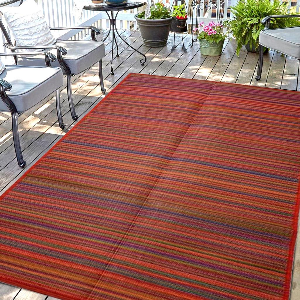 Plastic Straw Rug, Reversible Mats, Carpet for Patio, Camping Mat, Portable Outdoor Area Rug, Lightweight Plastic Straw Rug