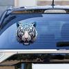 Car Stickers and Decals, Car Decoration Stickers - Blue Flower Porcelain New Tiger Head