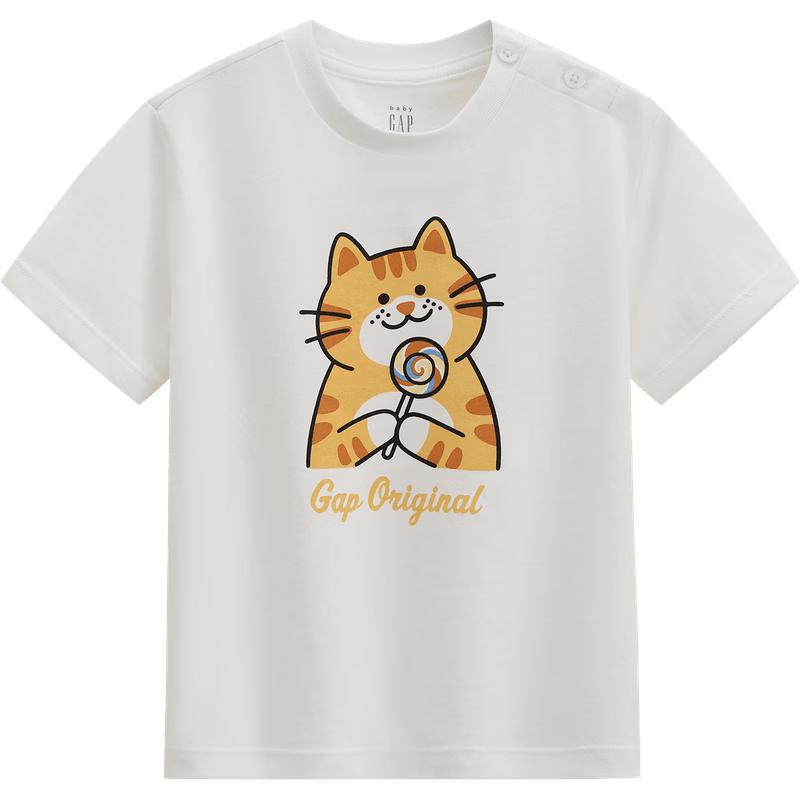 GAP Boys Pure Cotton Graphic Short-Sleeve T-Shirt 110/56