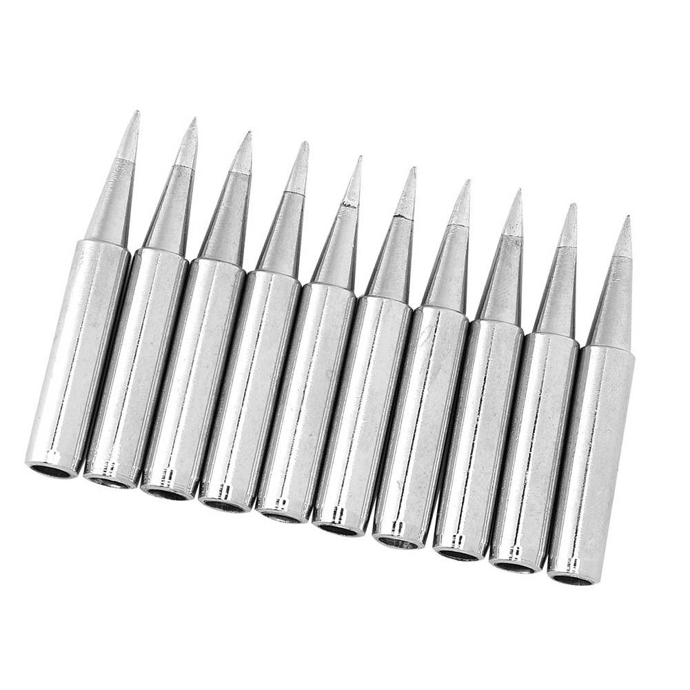 10pcs  Free Solder Iron Tip Set Soldering Iron Tip Welding Tool Accessory 900MT0.8D