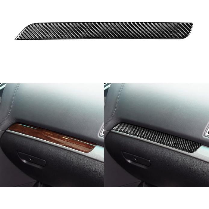 Real Carbon Fiber Car Central Navigation Screen Panel AC Outlet Vent Frame Sticker Compatible with Ford Explorer 2013 2014 2015 2016 2017 2018 2019