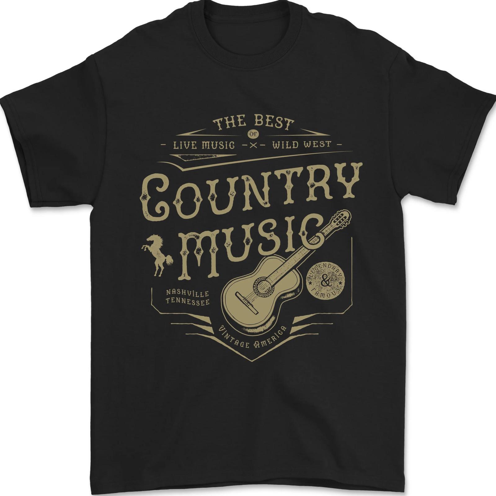 The Best Country Music Vintage American Mens T-shirt Cotton L