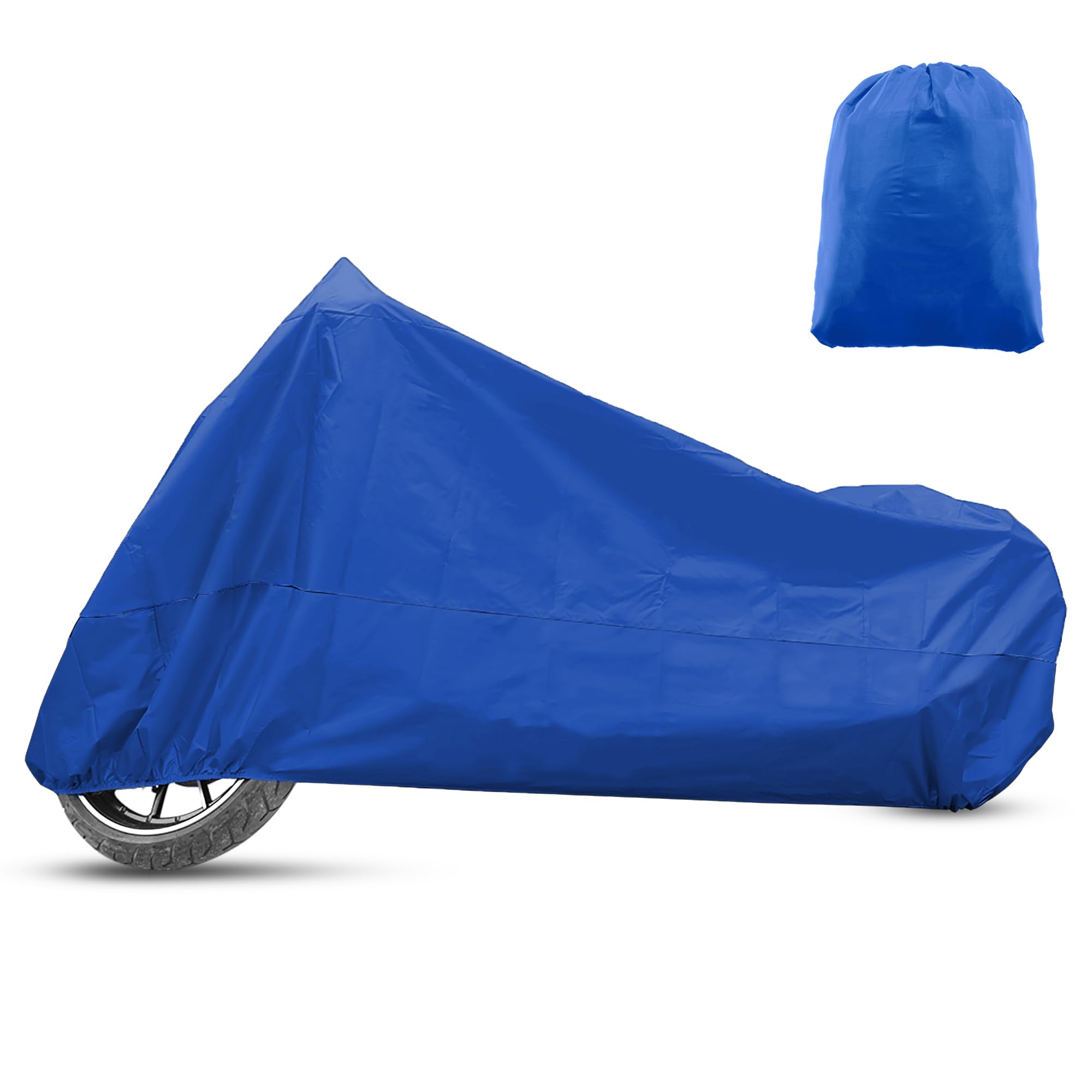 

X AUTOHAUX All Season Motorcycle Cover Waterproof Great Outdoor Protection with Storage Bag Fits up to 96.46 Inch Motorcycle Blue XL синий