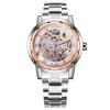 18 Colors Winner Men'S Fashion Business Casual Hollow Room Gold Strap, Manual Mechanical Watch