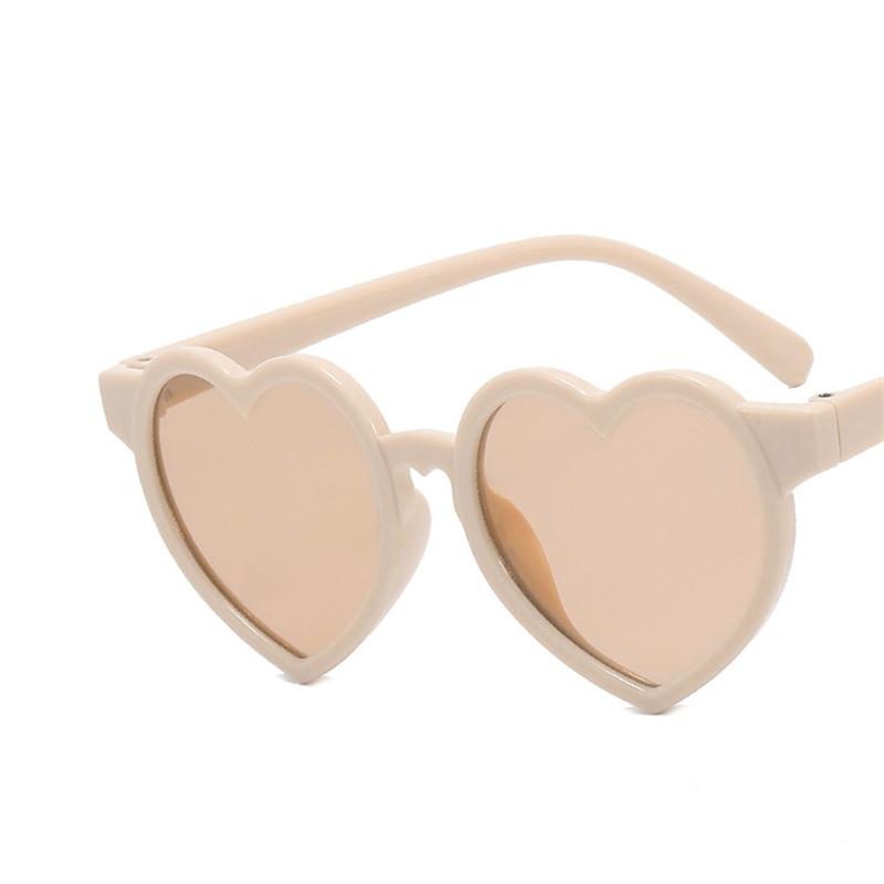 Summer Cute Heart Sunglasses Outdoor Uv Protection Sun Glasses Baby Girls Classic Boy Uv400 Gradient Eyewear