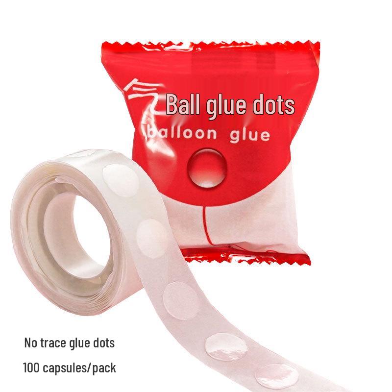 100 Double-Sided Balloon Glue Dots for Wedding Decoration - Non-marking Adhesive Stickers