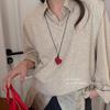 Love Pendant Necklace, Long Style Sweater Chain, Women's Accessory, Collar Chain, Neck Chain, Jewelry