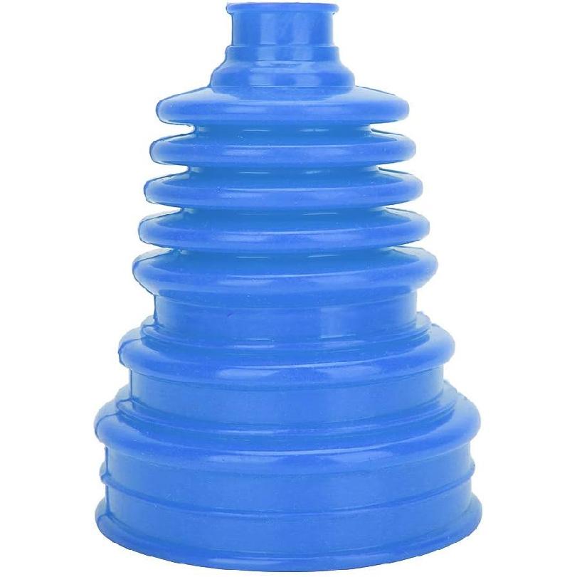 CV Boot Kit, Universal Silicone CV Axle Boot Dust Cover, Rubber, Ball Head Design, Blue, 1 Dust Cover and 4 Clamps