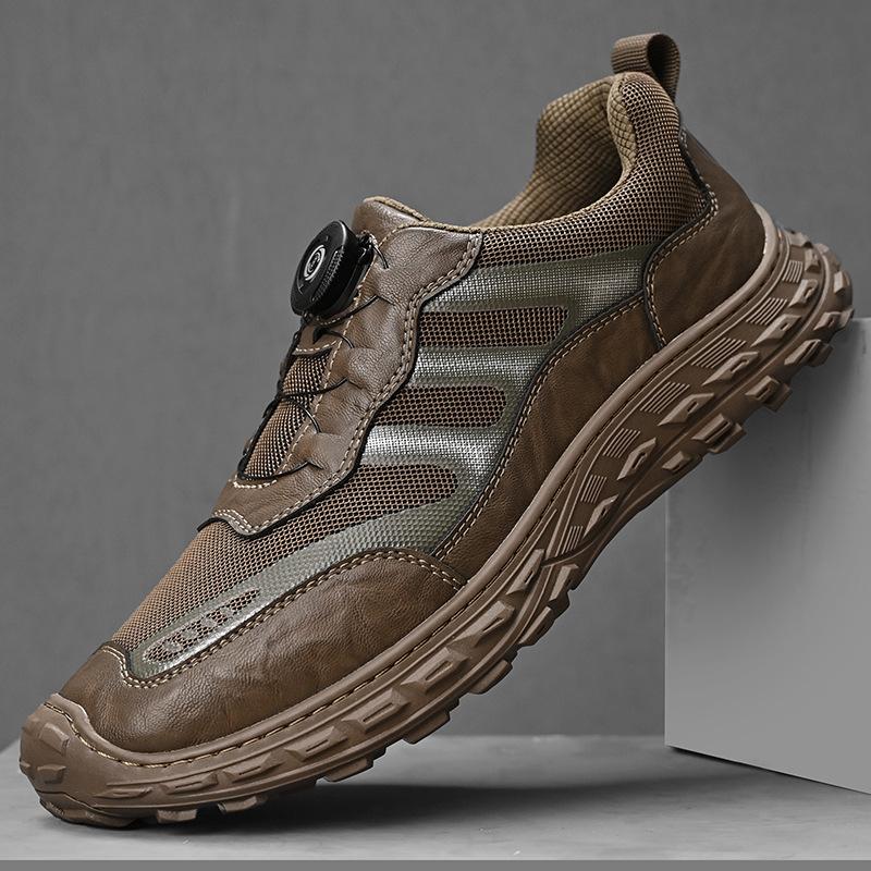 Sneakers Men's 2025 Summer New Soft-Soleated Outdoor Leisure Shoes Knob Anti-Slip One Foot Lazy Shoes for Work
