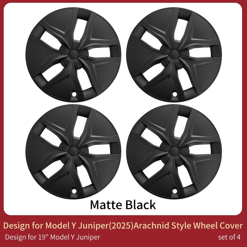 4PCS Wheel Cover for Tesla Model Y Juniper 2025-2026 19 Inch Arachnid Style Wheel Cover Automobile Hub Cap Full Rim Car Tesla