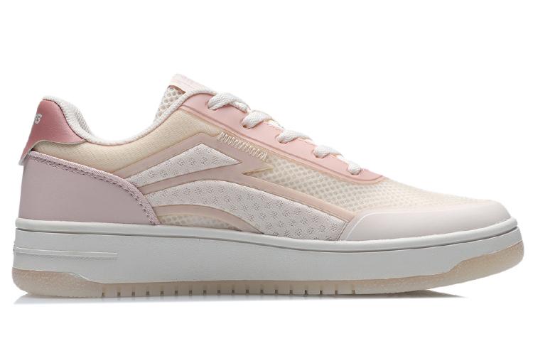 Li Ning Skateboard Shoes Women's Low Top Apricot/Pink AGCR186-4