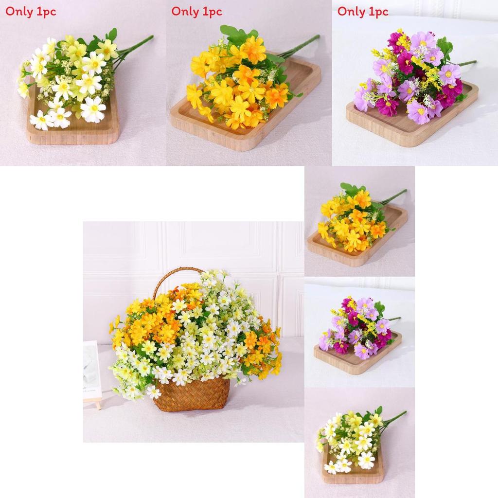 Daisy Artificial Flower Bouquet For Wedding Decor Home Staging Photography Props