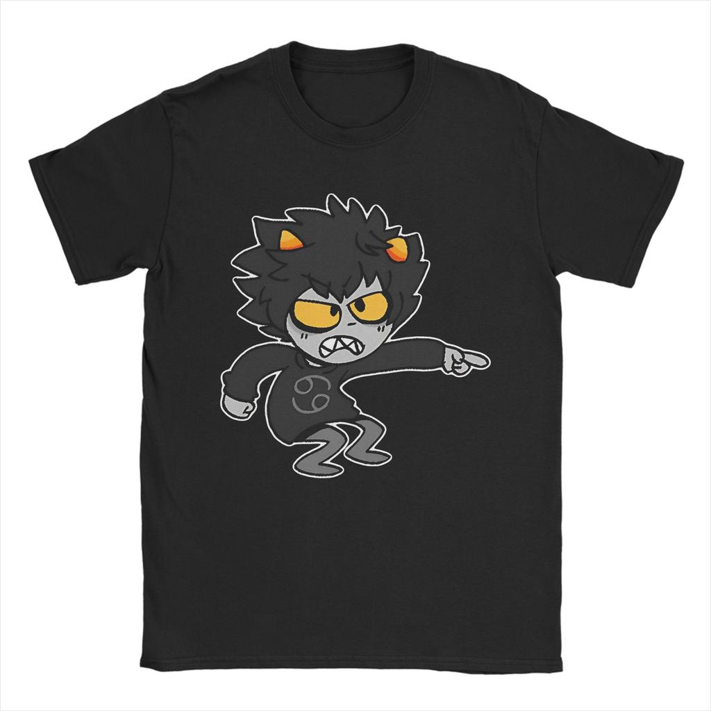 Homestucks Pantskat Karkat T-Shirt Men's Cotton Clothes Printed Fiction MSPA O-neck Short Sleeve