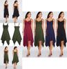 Women Midi Dress For Summer With Elegant Sleeveless Design And G-string Style**