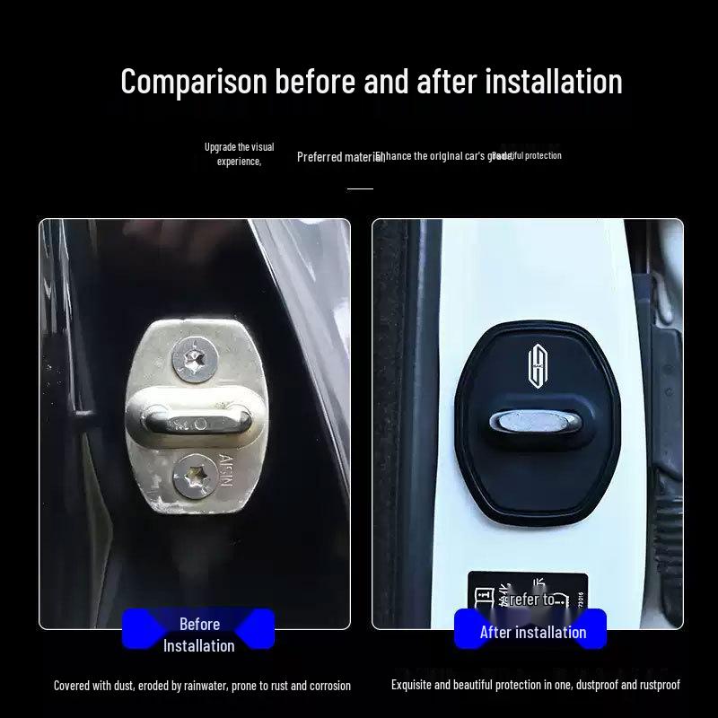 Shangjie H5/Z7 Silicone Car Door Lock Cover: Waterproof, Rustproof, Anti-collision Shock Absorption Pad.