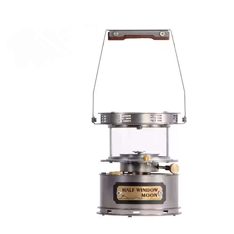 

Мини-керосиновый обогреватель с обзором на 360°, переносная походная лампа-фонарь, керосиновая печь из нержавеющей стали для пикника и чая