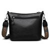 2025 Women's Versatile Embroidered Bucket Bag with Wide Strap - Large Capacity Shoulder & Crossbody