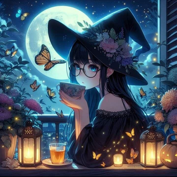 Cartoon Junge Hexe 5D Diamantmalerei Kits Anime Süßes Magisches Mädchen Handgemacht DIY Bohrer Mosaik Stickerei Kreuz