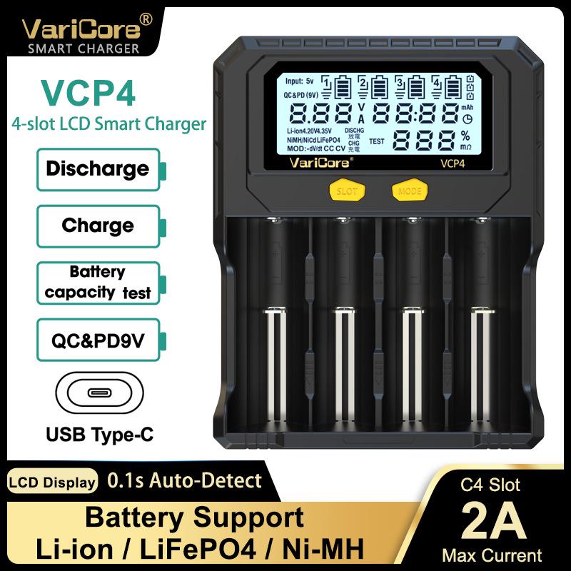

VariCore Smart Charger & Capacity Tester for Lithium Batteries (18650, 21700, 26650, AA, AAA)
