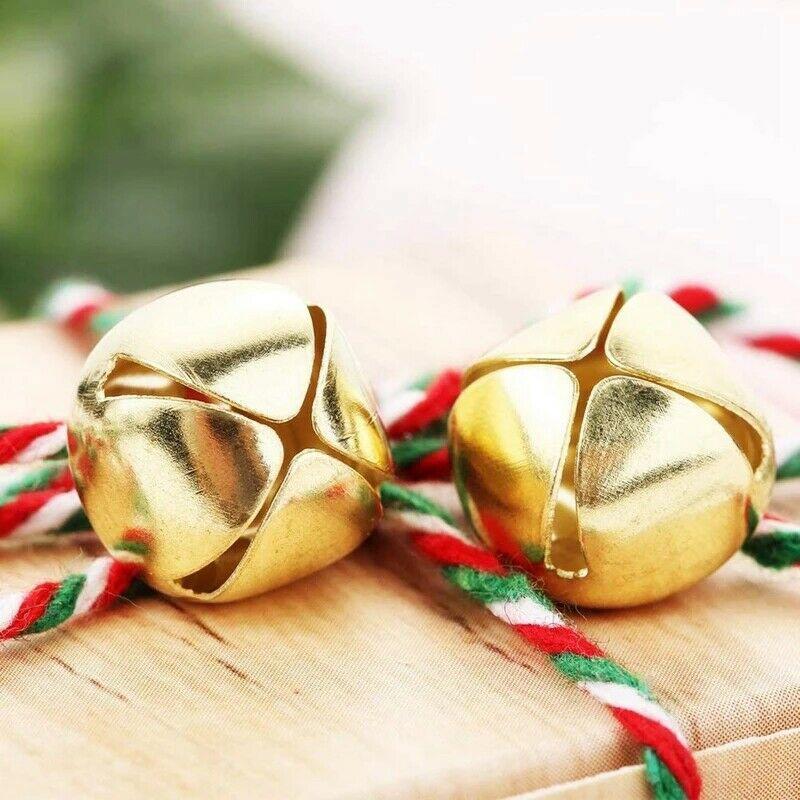 JINGLE BELLS LARGE 25mm Christmas Silver Gold Sleigh Metal Craft Cat Musical 1" JINGLE BELLS LARGE 25mm Christmas Silver Gold Sleigh Metal Craft Cat Musical 1"