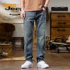 JEEP Men's Vintage Loose Straight-Leg Jeans