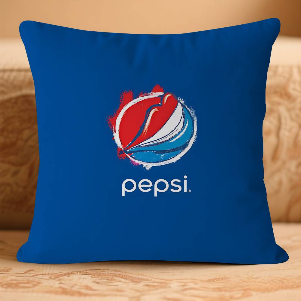 SodaS Markenkunst - Pepsis Kissenbezug Abnehmbarer Waschbarer Kissenbezug – Ganzjährige Weiche Leinen