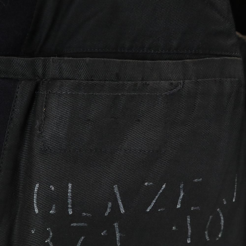 US NAVY Vintage Melton Pea Coat Dark Blue Men's Used