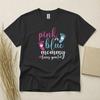 Pink Or Blue Mommy Loves You Baby Gender Reveal T Shirt Gildan Heavy Cotton Top
