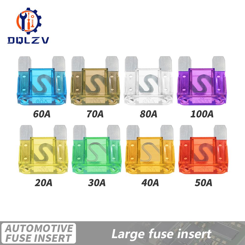 10 stycken säkringar 32V Micro2 Mini Liten Mellanstor Stor Storlek Bil Säkring 5A 7,5A 10A 15A 20A 25A 30A 35A 40A 45A Klämsäkring Set för Bil Lastbil