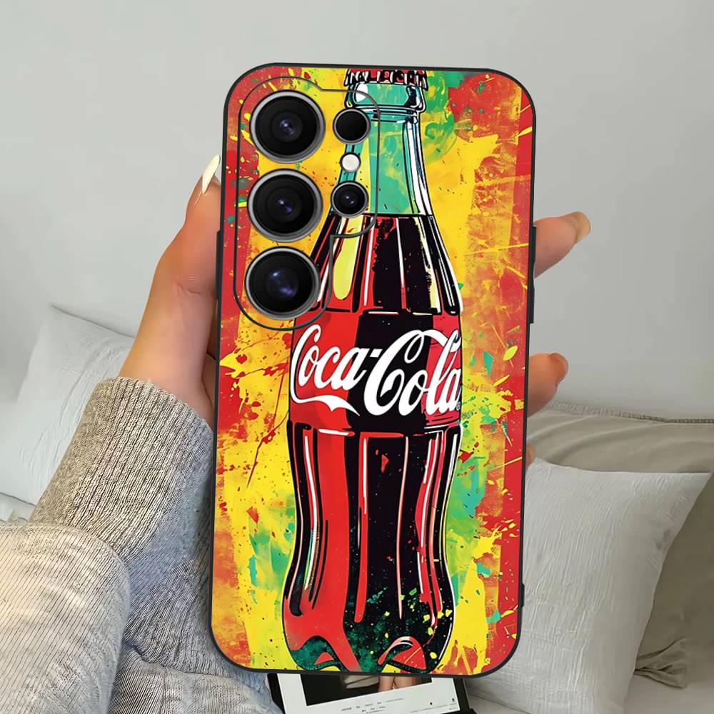 Coque de téléphone Hot C-Coca Drinks C-Cola Pour Samsung S 24 Fe 25 Ultra Plus 20 Lite 21 30 22 23 24 22 Ultra 5G Fundas