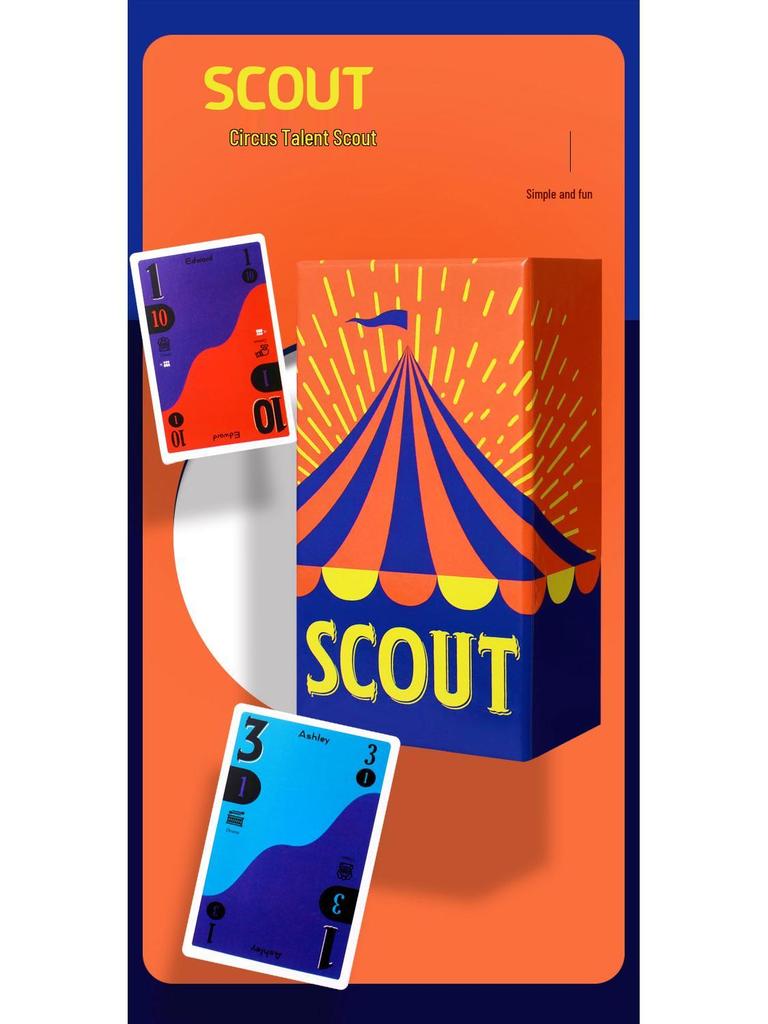 SCOUT Circus Talent Search: 2-5 Player Card Game for Family Fun and Parties (OINK Series)