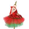 Girl Christmas Dress up Costume with Sequins Dress and Headband Christmas Princess Outfit for Girl Halloween Christmas