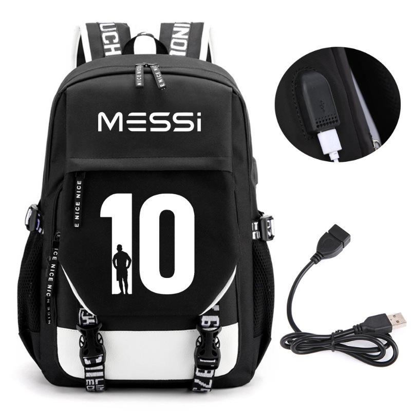 Large Capacity Schoolbag with Shoulder Strap; Student Three-piece Pencil Case Set