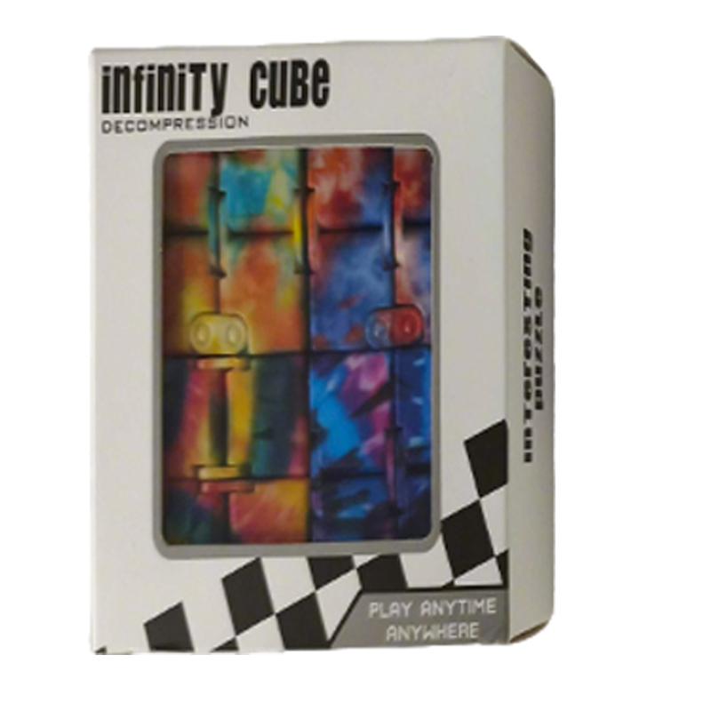 Fun Infinity Cube Flip Adhd Anxiety Toy Fingertips Game Puzzle Magic Decompression Christmas Gift For Kids