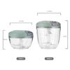 PP Storage Manual Food Chopper Stainless Steel Hand Power Mincer Durable Speedy Chopper  Baby Food