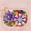 Creative Art Painting Flower World Block 3D Mural Building Blocks Unicorn Decoration Model Assembly Bricks Toys Children's Girls Mom Birthday Gifts