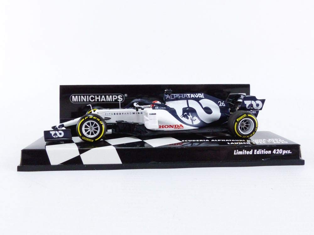 Minichamps Scale Scuderia AlphaTauri Honda AT1 2020 F1 Launch Spec Kvyat 1/43 #26 D. [Resin]