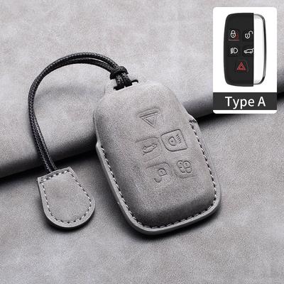 Genuine Leather Car Key Case Cover Key Bag for Land Rover Range Rover Sport Evoque Freelander Velar Protect Set Accessories