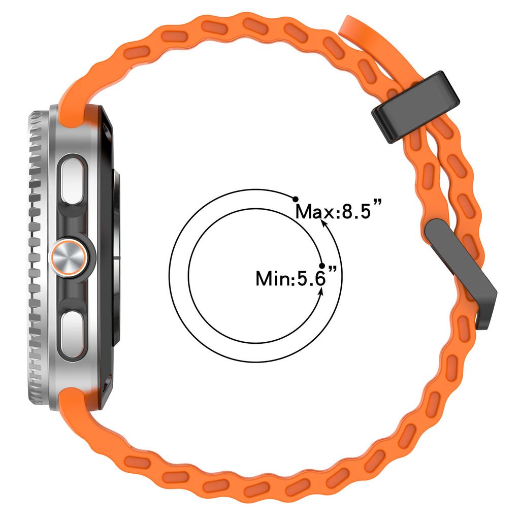 Cinturino Marine per Samsung Galaxy Watch 8 Classic 46mm Cinturino Sportivo in Silicone per Galaxy Watch 8 40mm 44mm Accessori Cinturino Braccialetto