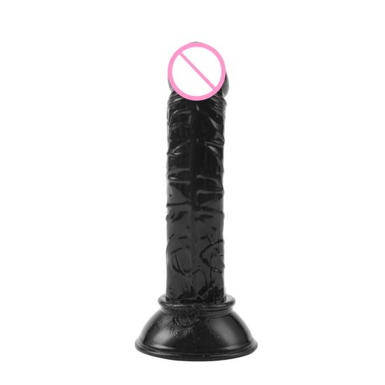 Falešný přísavka Phallus Multicolor Faux Crystal Clear Mini Manual Simulated Adult Products Bottom Sucker Female G-Spot Masturbator Dildo