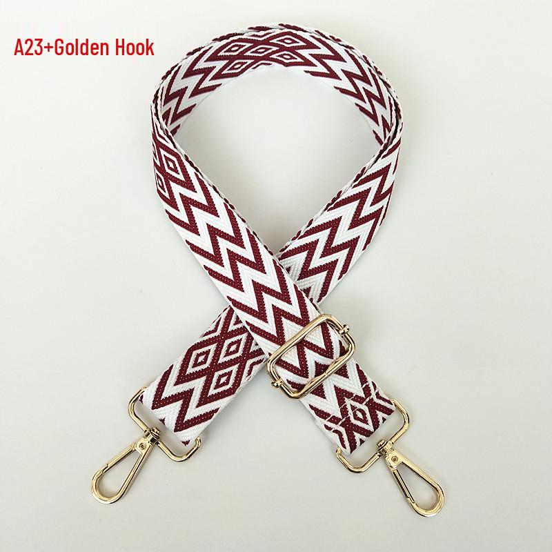 Bunter Damen-Taschen-Ersatzriemen - Bestickt, Breit, Dekompressionsfähig, Einzelne Schulter, Umhängetasche, Rucksack, Lanyard-Stil.