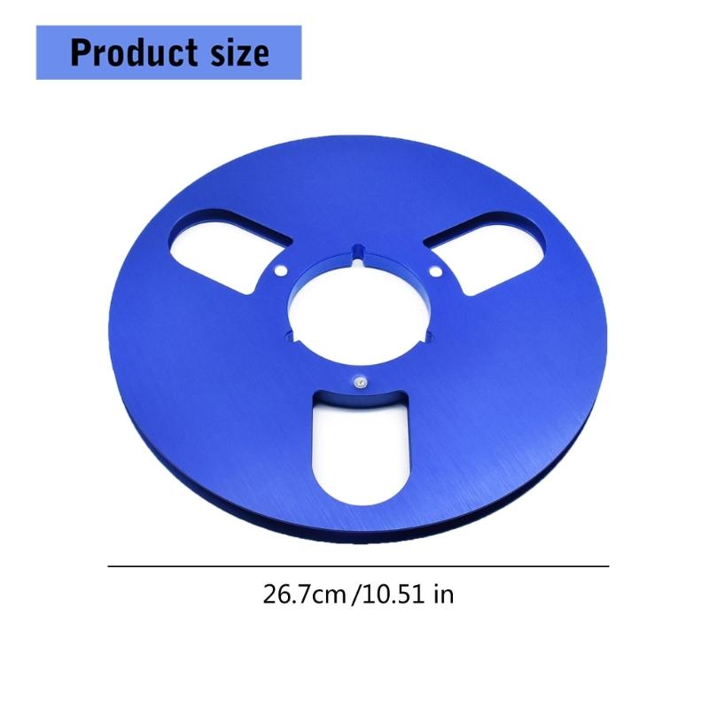 New 3 Hole Aluminum Reel With 1/4 10.5Inch Open Tape And Nab Hub Disk For Professional Recording