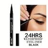 Crayon eye-liner liquide ultra-fin et waterproof, séchage rapide, anti-bavures, longue tenue, noir, application précise pour un maquillage des yeux spectaculaire.