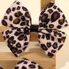 2Pcs Korean Leopard Bow Hair Clip Girls Women Trendy Ribbon Dots Bownot Hairpin Kids Sweet Cool Headdress Headwear Accessories