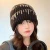 Autumn and Winter New Korean Style Line Hat for Women Versatile Warm Knitted Hat for Students  Face Showing  Small Ear Protection  Cold Hat for Men