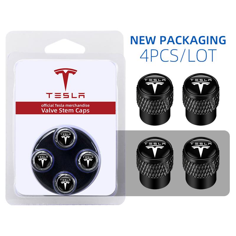 

High-end Automobile Aluminum Wheel Tire Valve Stem Caps Airtight Covers For Tesla model 3 model X Y style Roadster
