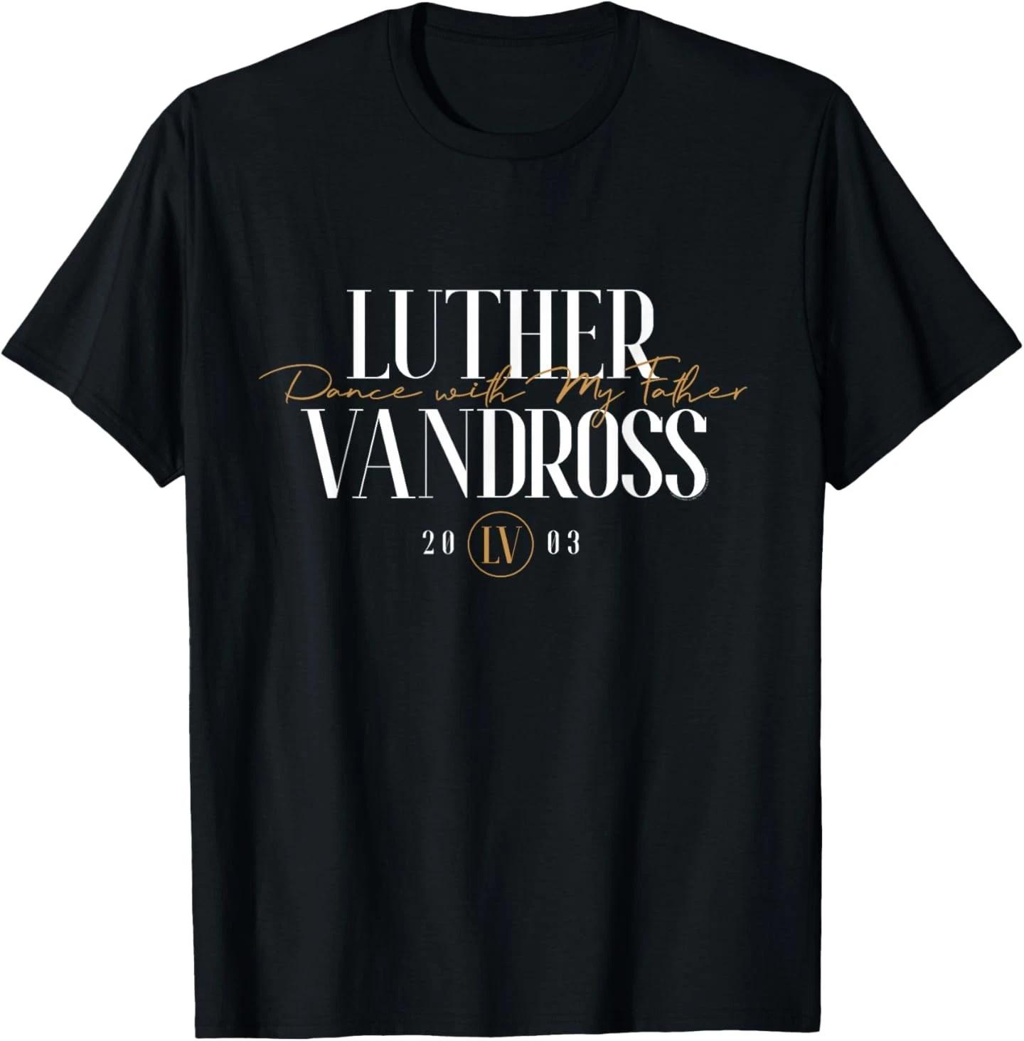 Official Luther Vandross Dance with My Father Script T-Shirt S